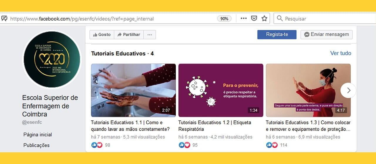 Tutoriais educativos para cuidadores informais